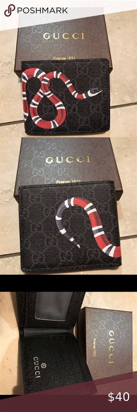 gucci snake graphics|Gucci snake wallet inside.